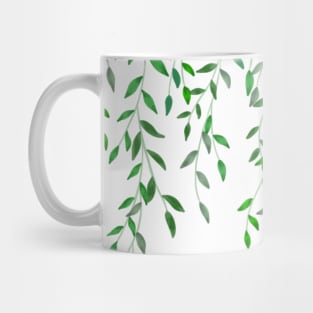 Watercolor Hanging Plants | Greenery Leaves Mug